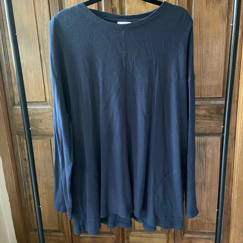 J. Jill Deep Blue Knit Top